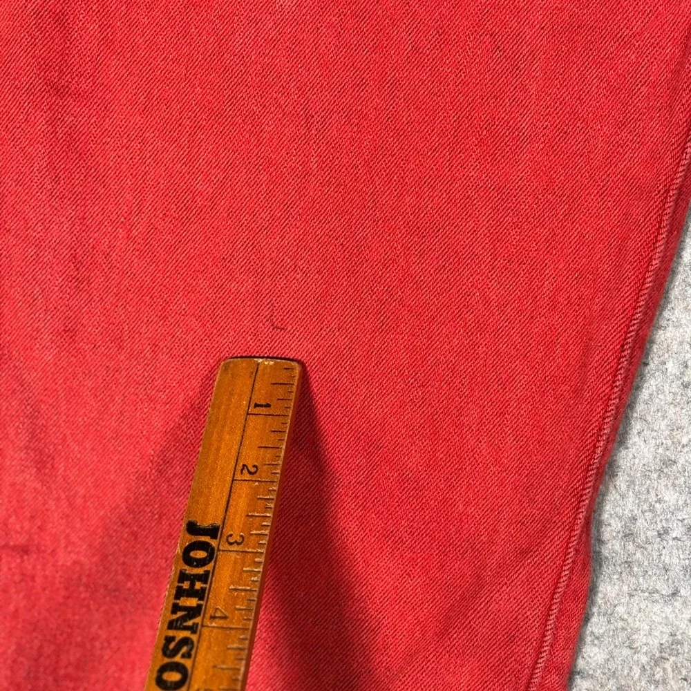Levis 501 Original Fit Jeans Mens 42x32 (40x31) Red Straight Leg Button Fly